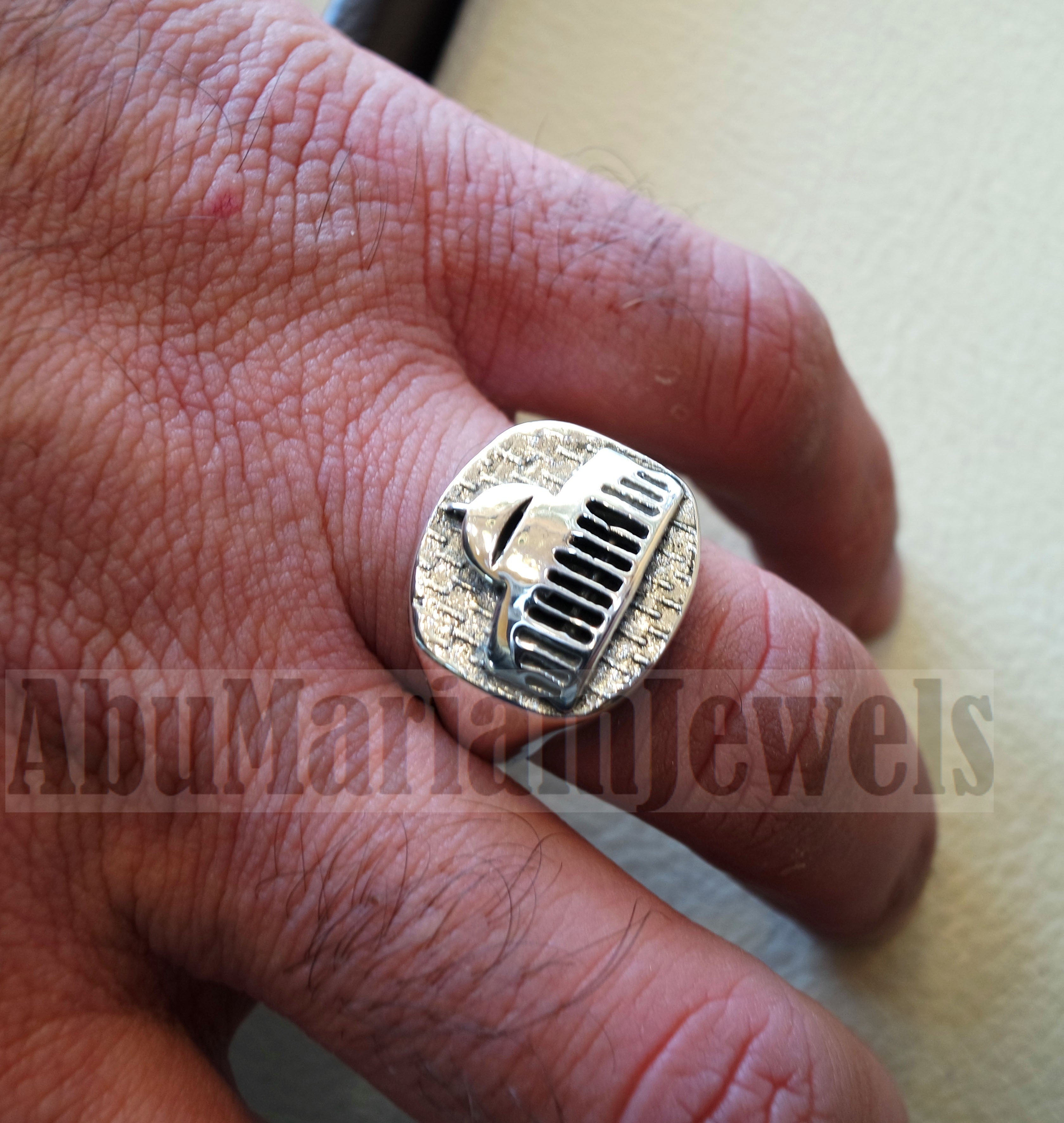 Al Aqsa Mosque men ring sterling 925 all sizes ottoman antique style Palestine Arabic Islam jewelry  خاتم الأقصى