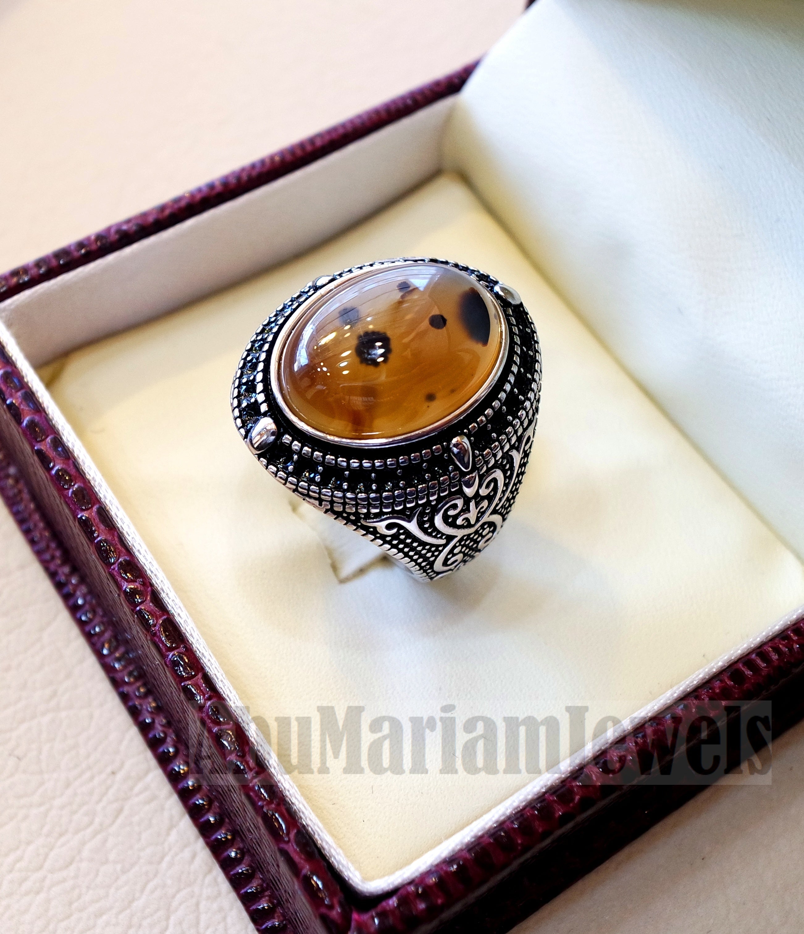 yamani aqeeq Akik , akeek natural oval multi color agate gemstone men ring sterling silver 925 jewelry all sizes عقيق يماني