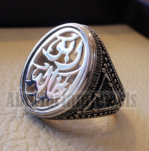 Customized Arabic calligraphy names ring personalized jewelry style sterling silver 925  any size TSN1004 خاتم اسم تفصيل