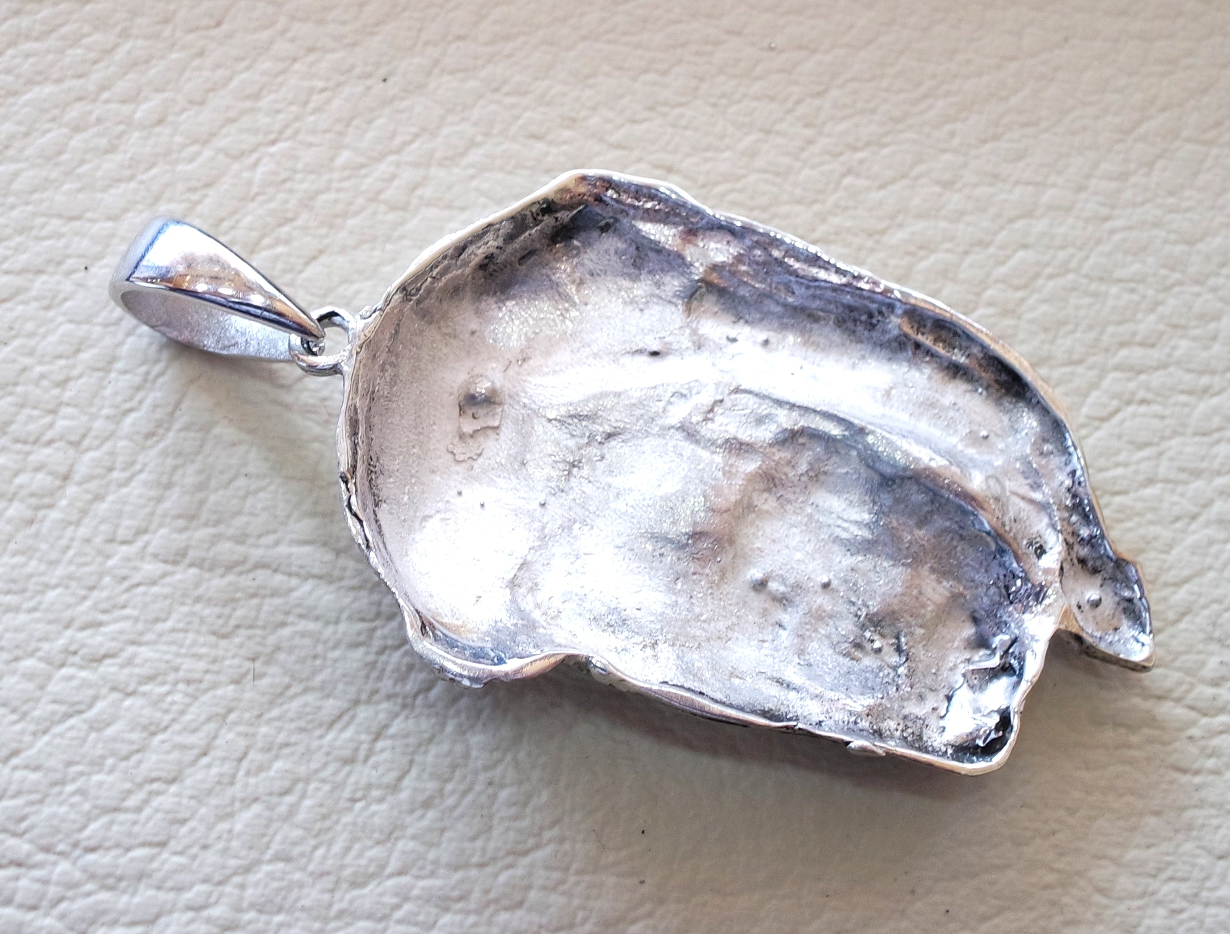 Jesus Christ face head huge pendant and chain sterling silver 925 middle eastern jewelry christianity vintage handmade heavy fast shipping