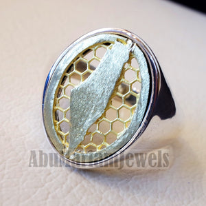 Palestine map man ring sterling silver and bronze Arabic middle eastern free palestine fast shipping all sizes خاتم فلسطين