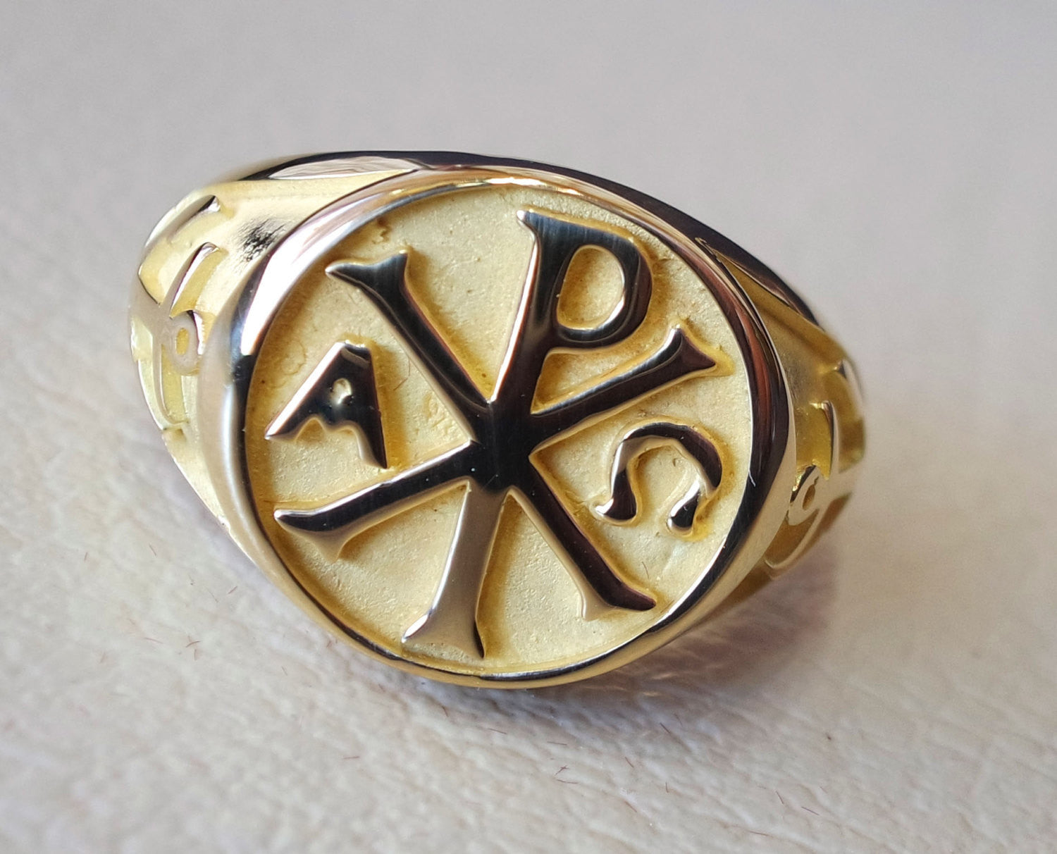 Chi rho ring best sale gold
