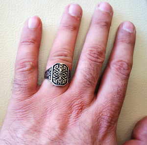 ornament man ring celtic style heavy sterling silver 925 heavy man  shape any size antique style high quality jewelry