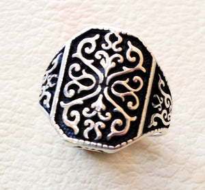 ornament man ring celtic style heavy sterling silver 925 heavy man  shape any size antique style high quality jewelry