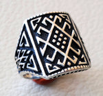 celtic style heavy sterling silver 925 heavy man ornament man ring shape any size antique style high quality jewelry