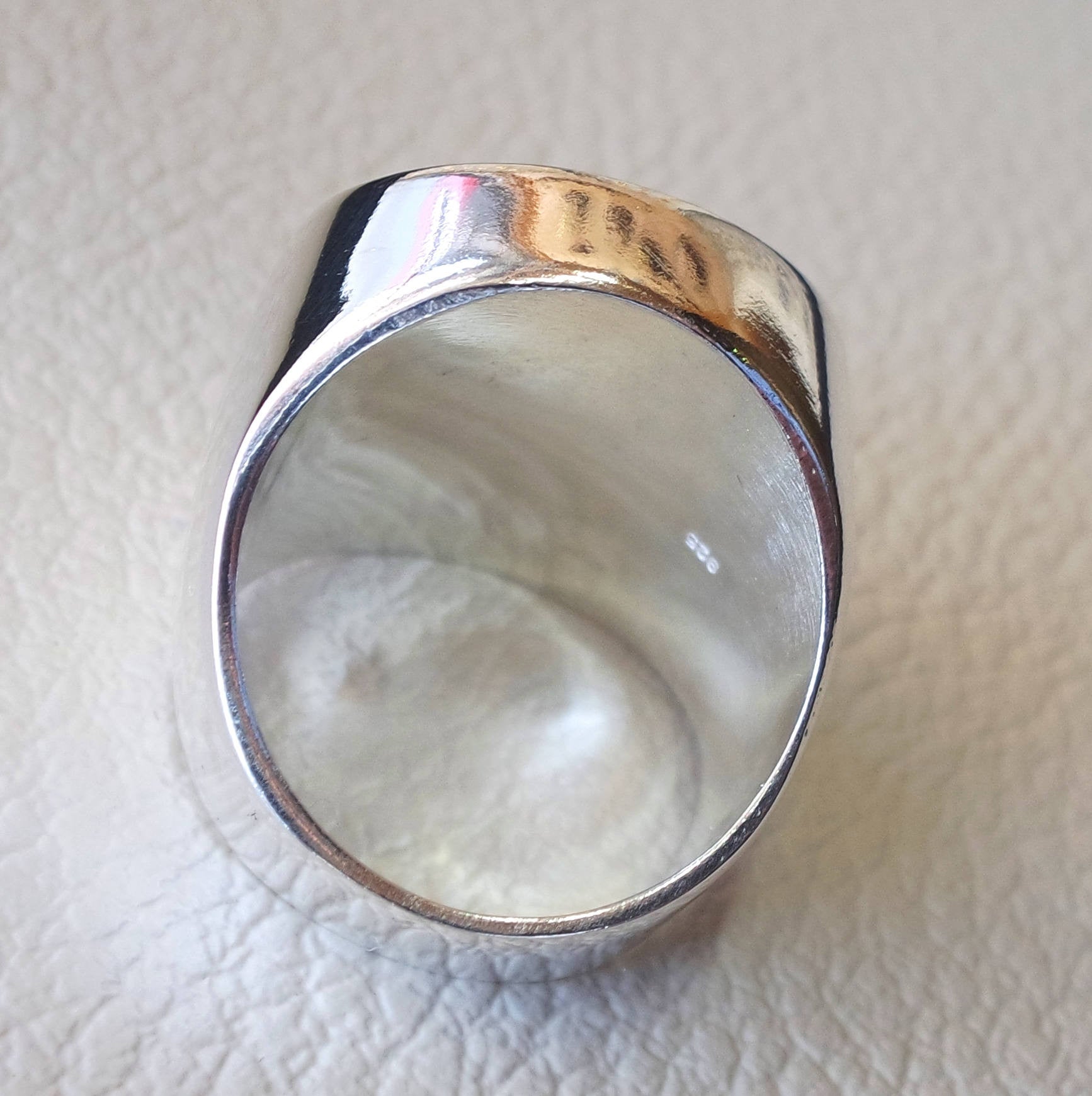 English silver coin heavy man ring round sterling silver 925 historical British replica full coin size close back huge all sizes jewelry