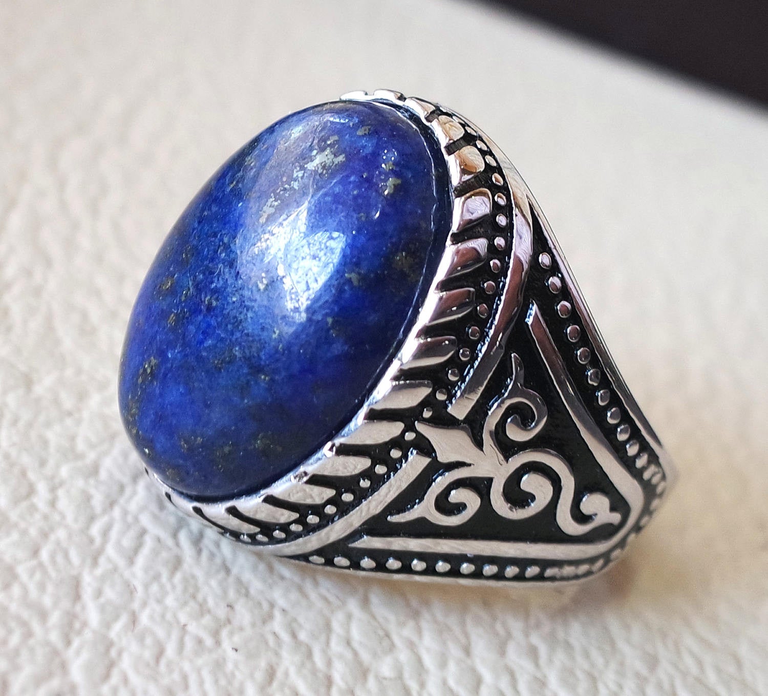 Dark blue stone jewelry store