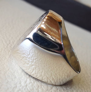 English silver coin heavy man ring round sterling silver 925 historical British replica full coin size close back huge all sizes jewelry